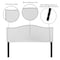 Flash Furniture Headboard, Queen Size, White Fabric HG-HB1707-Q-W-GG - alternate 6